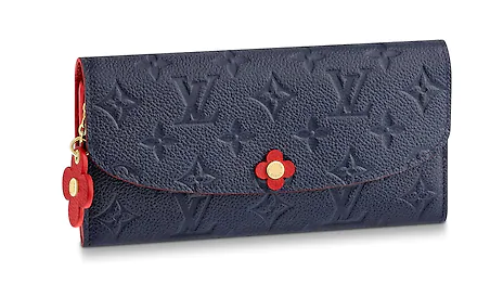 Louis Vuitton EMILIE WALLET M63918 Navy Blue