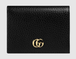 Gucci Leather card case 456126 Black