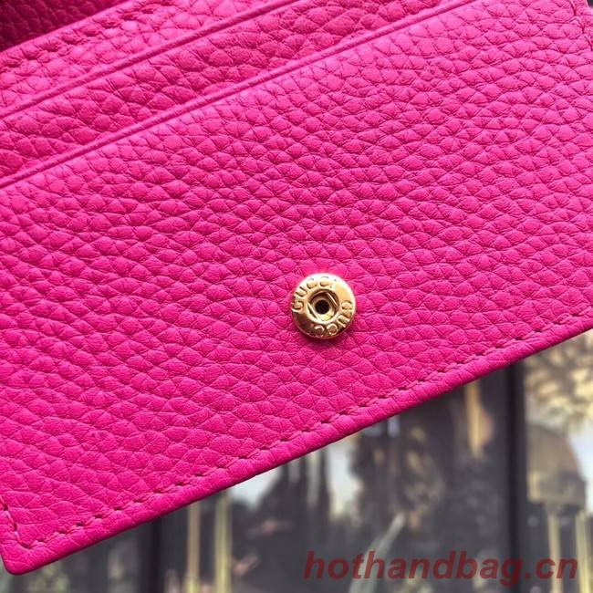 Gucci Leather card case 456126 rose