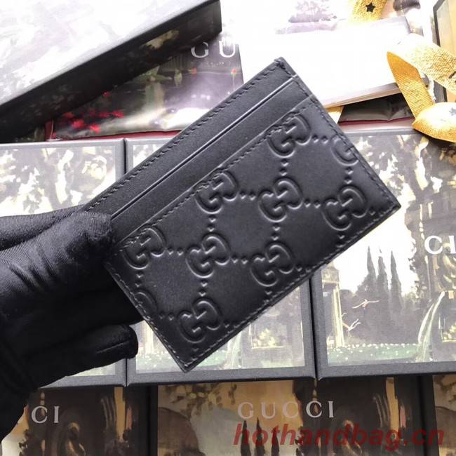 Gucci Signature card case 473927 black