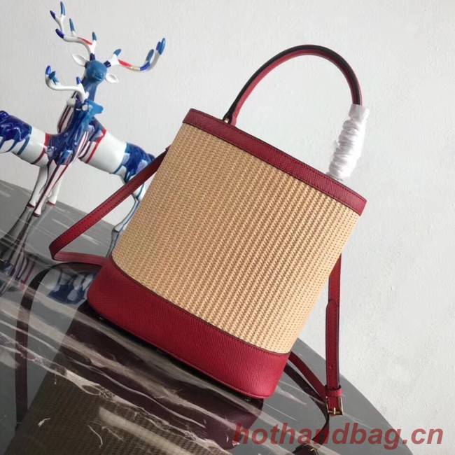 Prada Double Medium bag 1BA210 red