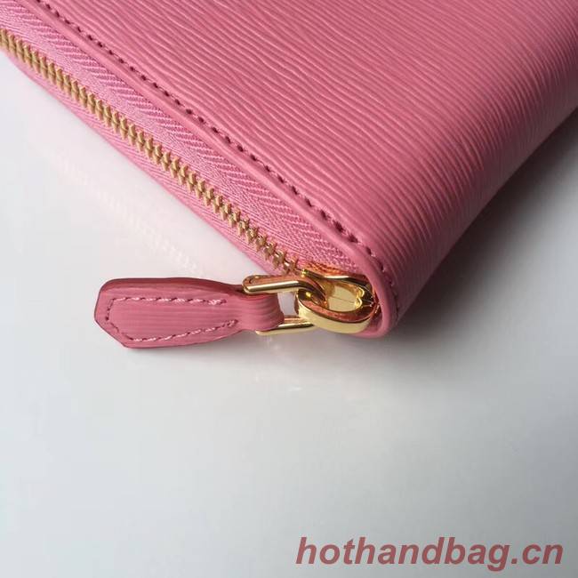 Prada Leather Large Zippy Wallets 1ML505 pink