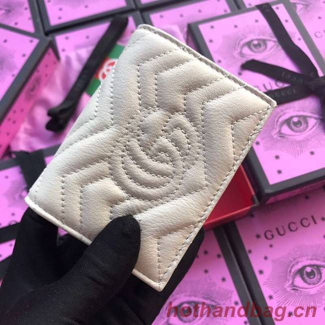 Gucci GG Marmont card case 466492 white