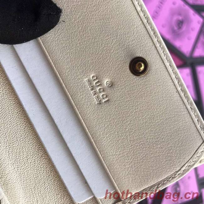 Gucci GG Marmont card case 466492 white