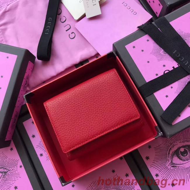 Gucci GG Marmont card case 474746 red