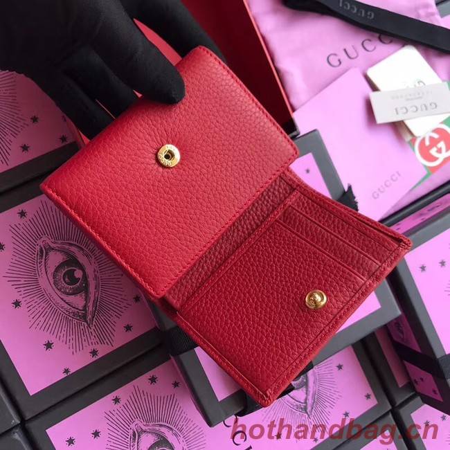 Gucci GG Marmont card case 474746 red