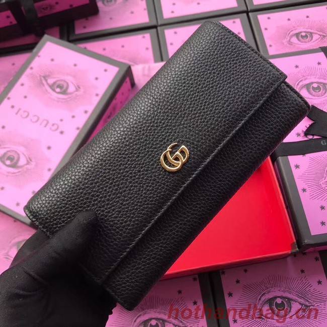 Gucci GG Marmont leather wallet 456116 black