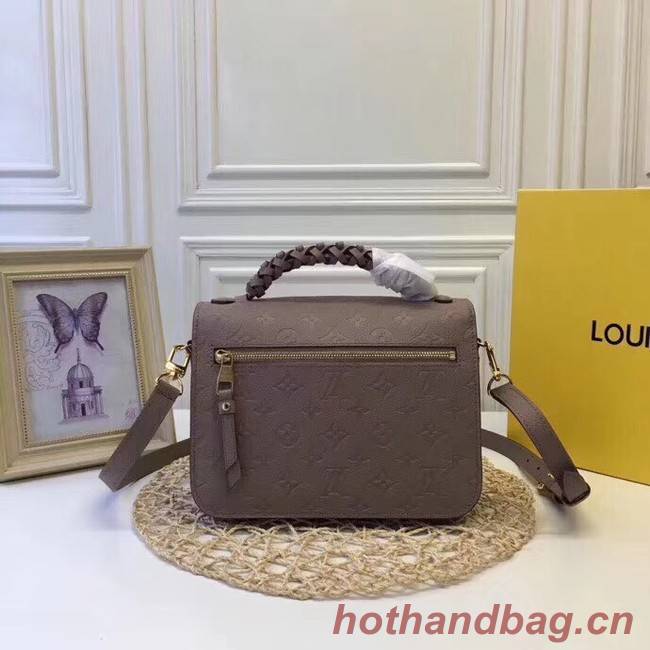 Louis vuitton original mongram empreinte POCHETTE METIS M43941 GREY