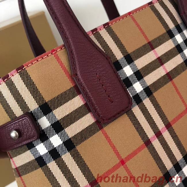 BURBERRY Medium Banner tote bag 3835 Burgundy