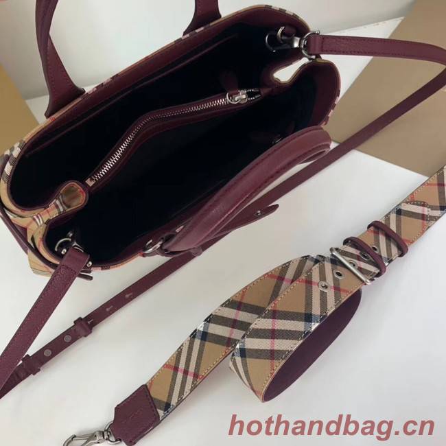 BURBERRY Medium Banner tote bag 3835 Burgundy