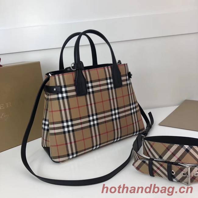 BURBERRY Medium Banner tote bag 3835 black