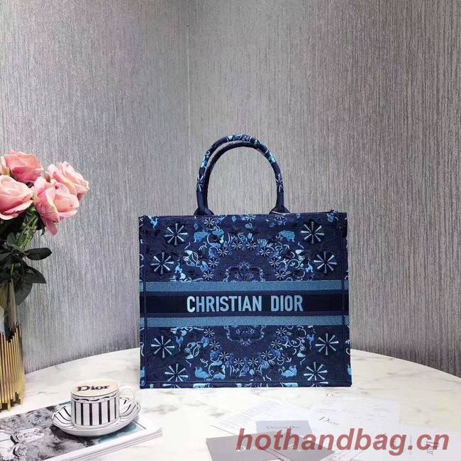 DIOR BOOK TOTE BAG VAN GEBORDUURD CANVAS M1286ZBE