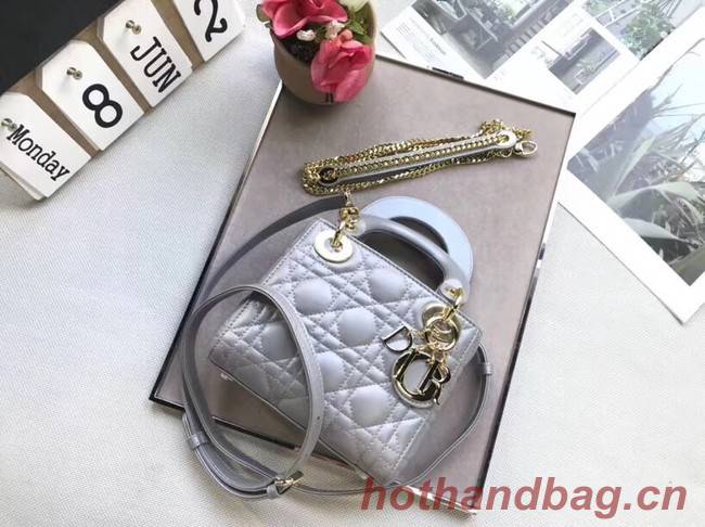 MINI LADY DIOR-TAS VAN LAMSLEER M15P grey