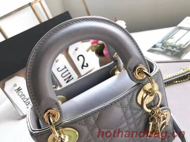 MINI LADY DIOR-TAS VAN LAMSLEER M15P grey