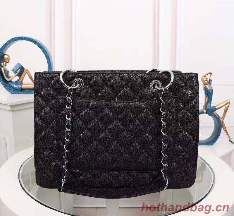 Chanel Caviar Calfskin Leather Tote Bag 20995 Black