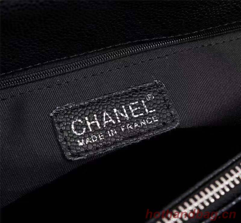 Chanel Caviar Calfskin Leather Tote Bag 20995 Black