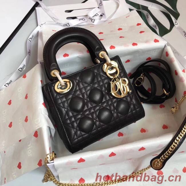 MINI LADY DIOR-TAS VAN LAMSLEER CAL44500 black