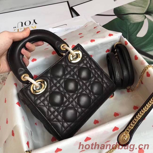 MINI LADY DIOR-TAS VAN LAMSLEER CAL44500 black