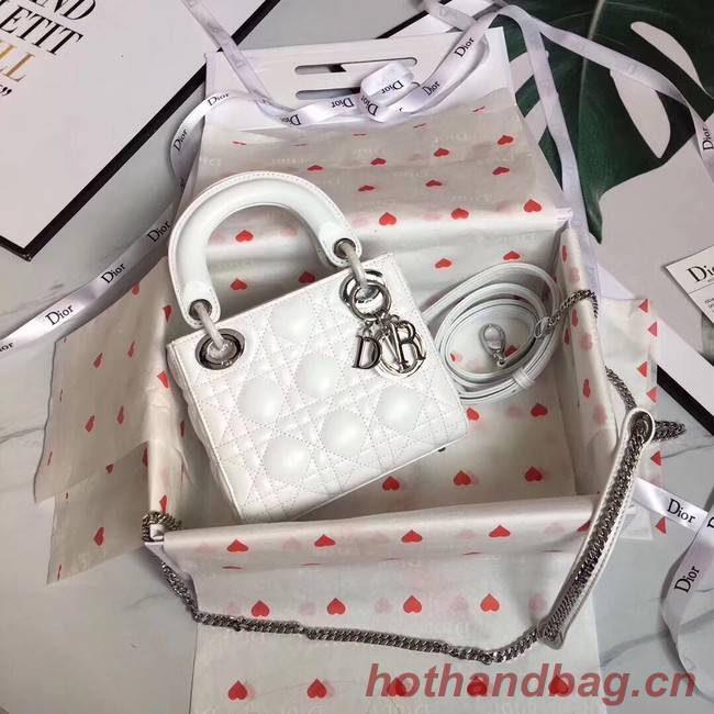 MINI LADY DIOR-TAS VAN LAMSLEER CAL44500 white