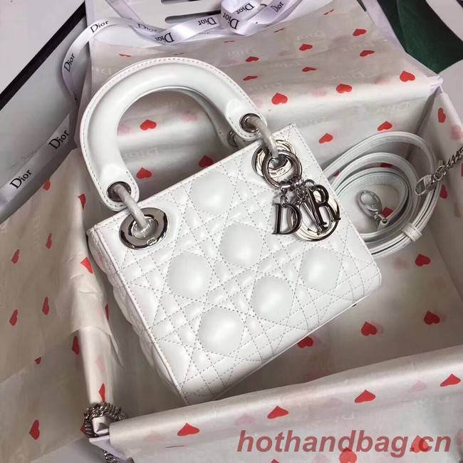 MINI LADY DIOR-TAS VAN LAMSLEER CAL44500 white