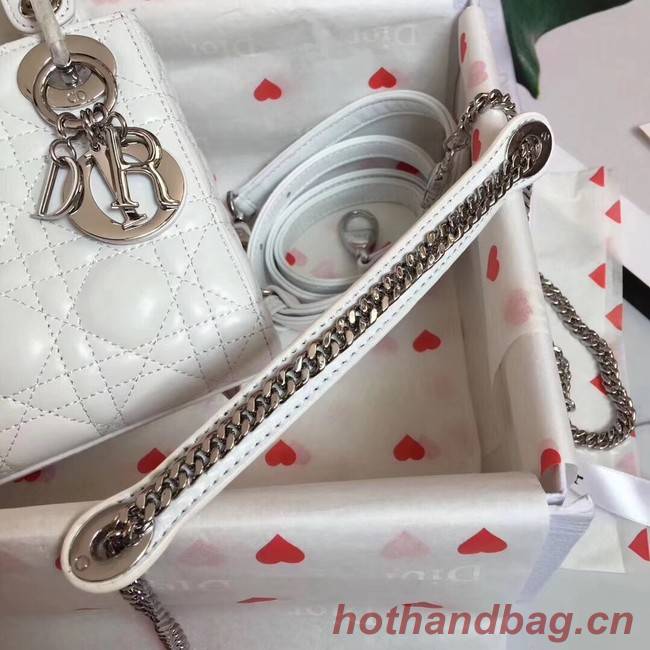 MINI LADY DIOR-TAS VAN LAMSLEER CAL44500 white