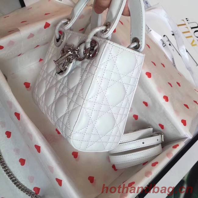 MINI LADY DIOR-TAS VAN LAMSLEER CAL44500 white