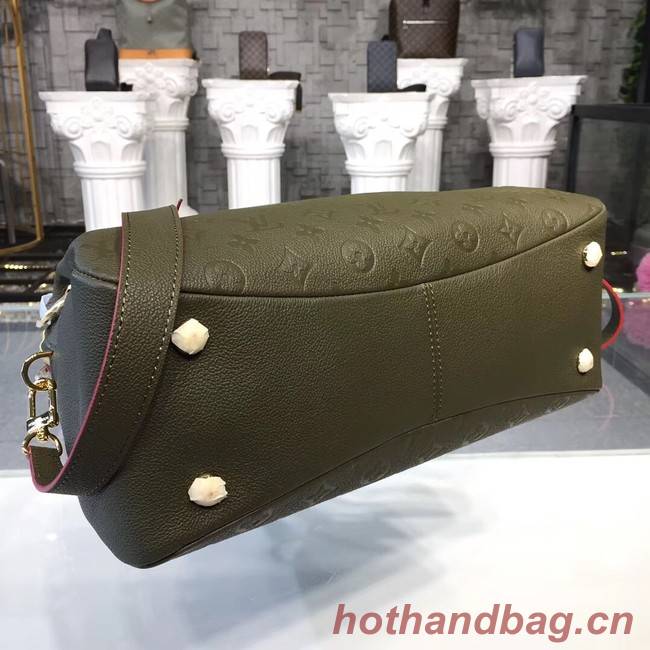 Louis vuitton original mongram empreinte PONTHIEU PM M43721 Khaki