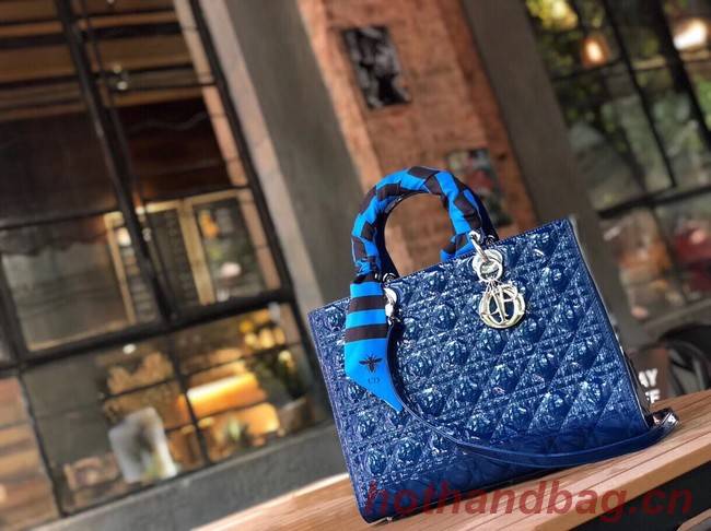 Dior GROTE LADY DIOR-TAS VAN LAMSLEER CAL44560 blue