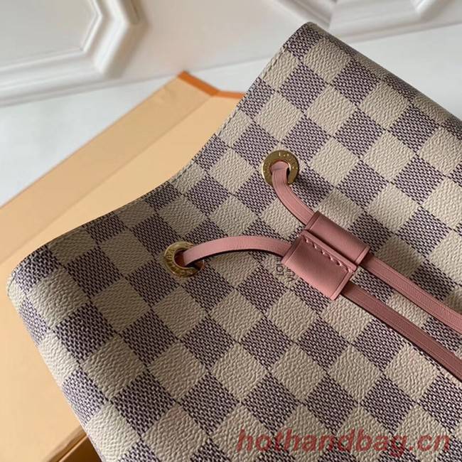 Louis vuitton original Damier Azur NEONOE N44022 pink