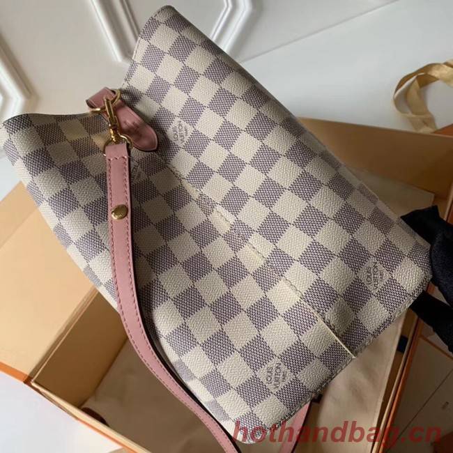 Louis vuitton original Damier Azur NEONOE N44022 pink