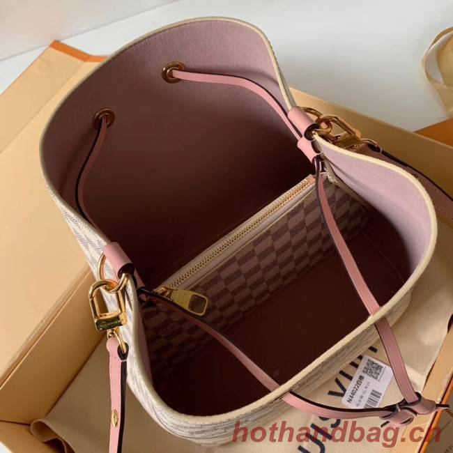 Louis vuitton original Damier Azur NEONOE N44022 pink