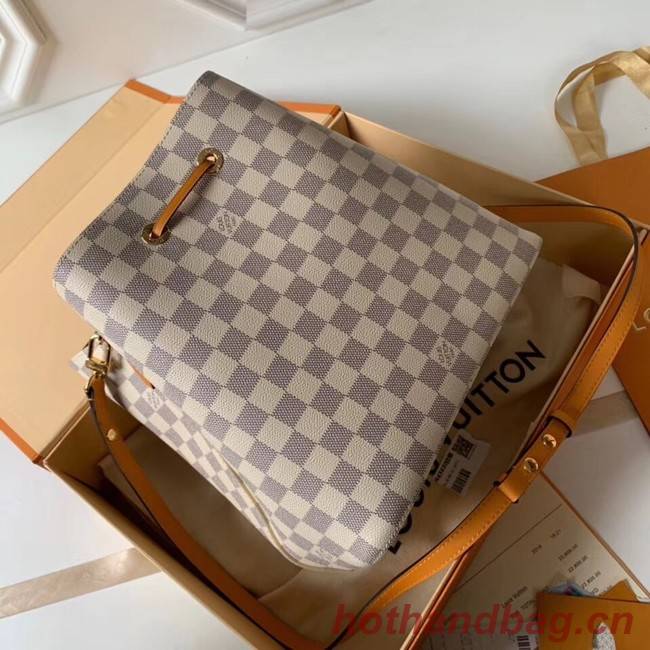 Louis vuitton original Damier Azur NEONOE N44022 yellow