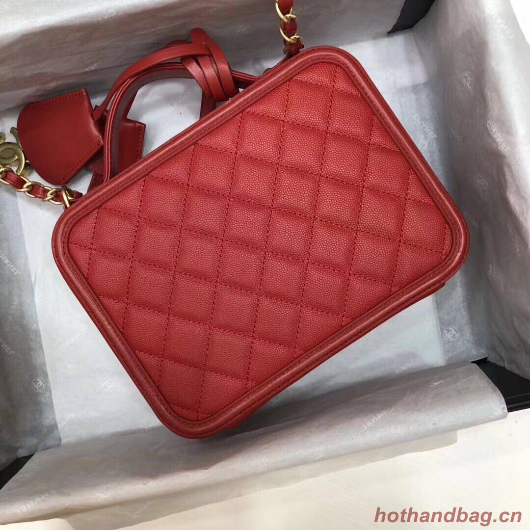 Chanel mini Vanity Case Original A93342 red