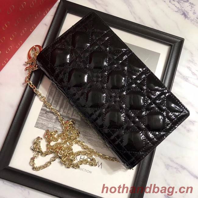 LADY DIOR CALFSKIN WALLET M9001 black