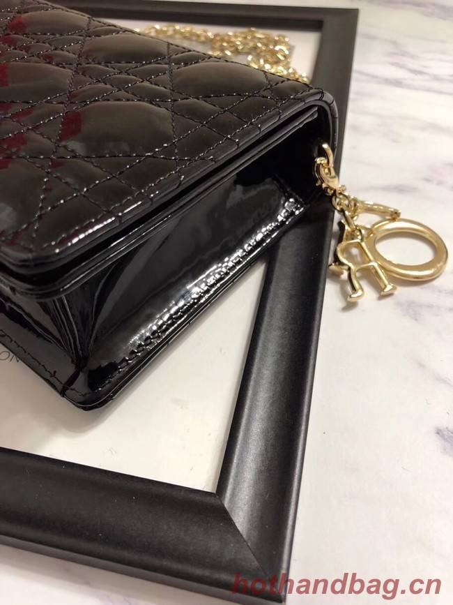 LADY DIOR CALFSKIN WALLET M9001 black