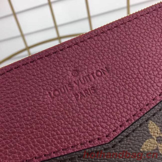 Louis vuitton original Monogram Canvas DAILY POUCH M62048 Bordeaux