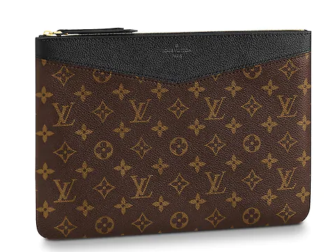 Louis vuitton original Monogram Canvas DAILY POUCH M62048 black