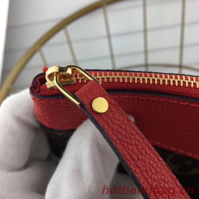 Louis vuitton original Monogram Canvas DAILY POUCH M62048 red