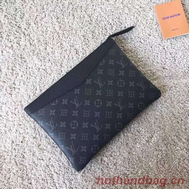 Louis vuitton original Monogram Eclipse Canvas DAILY POUCH M62048