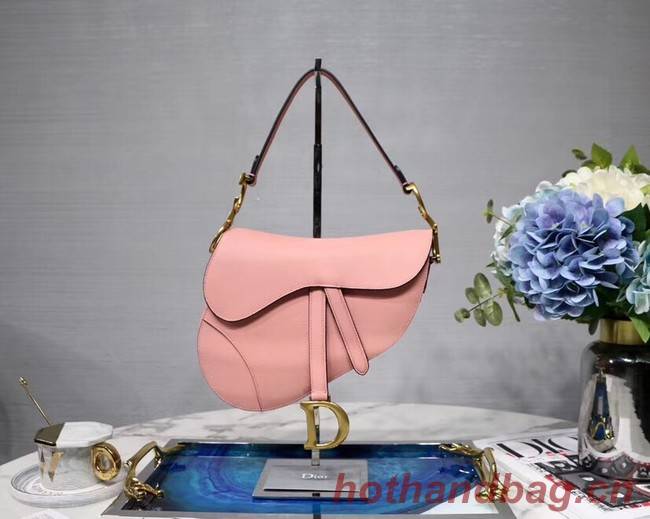 Dior SADDLE-TAS VAN KALFSLEER M0446C pink