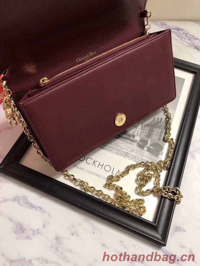 LADY DIOR-CLUTCH VAN LAMSLEER S0204 Bordeaux