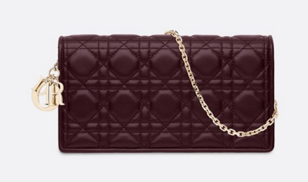 LADY DIOR-CLUTCH VAN LAMSLEER S0204 Bordeaux