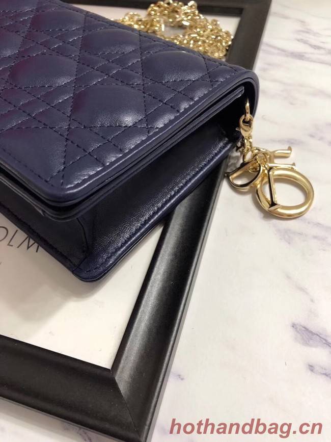 LADY DIOR-CLUTCH VAN LAMSLEER S0204 dark blue