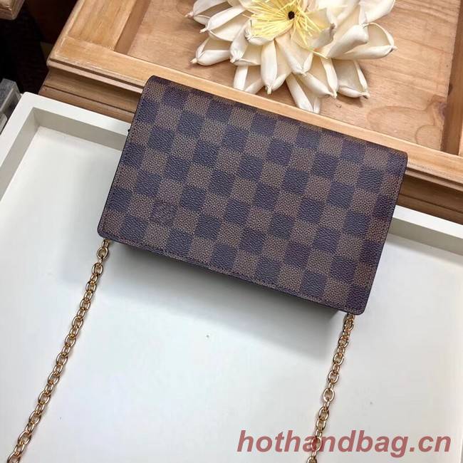 Louis Vuitton original VAVIN CHAIN WALLET N60237 black