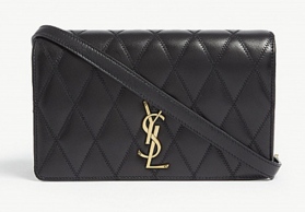 SAINT LAURENT Angie quilted leather shoulder bag 568906 black