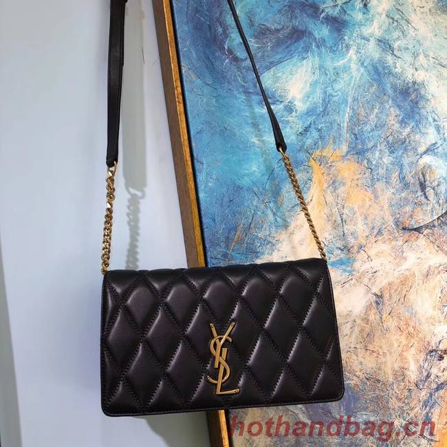 SAINT LAURENT Angie quilted leather shoulder bag 568906 black