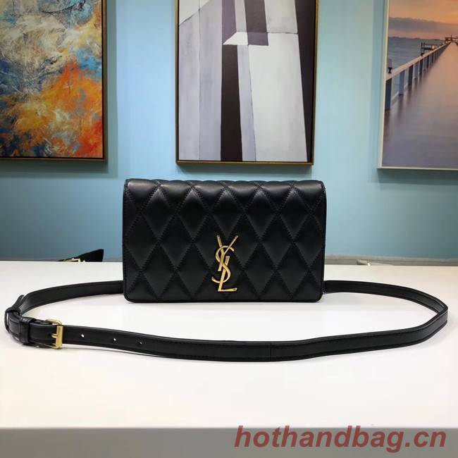 SAINT LAURENT Angie quilted leather shoulder bag 568906 black