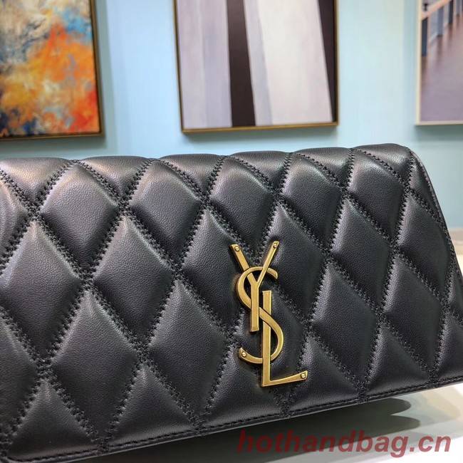 SAINT LAURENT Angie quilted leather shoulder bag 568906 black