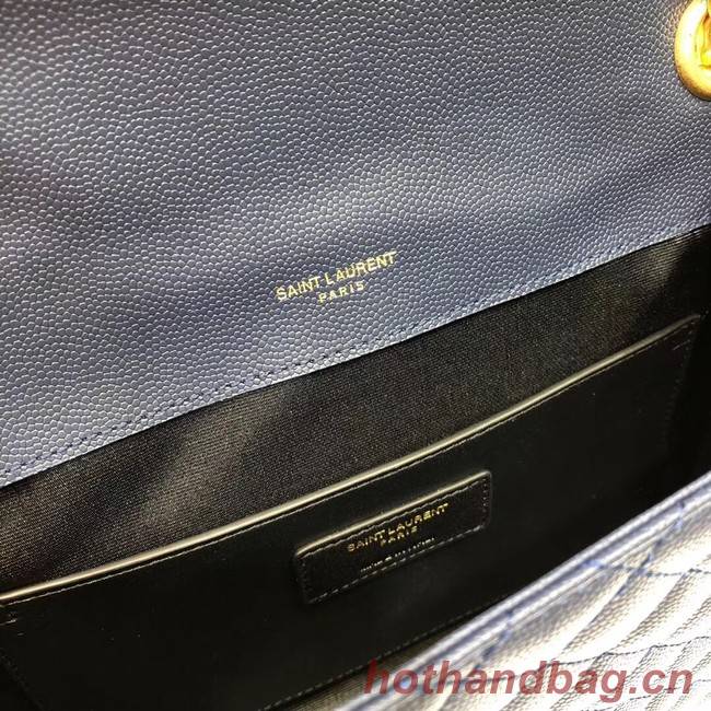 SAINT LAURENT Medium satchel 487206 dark blue