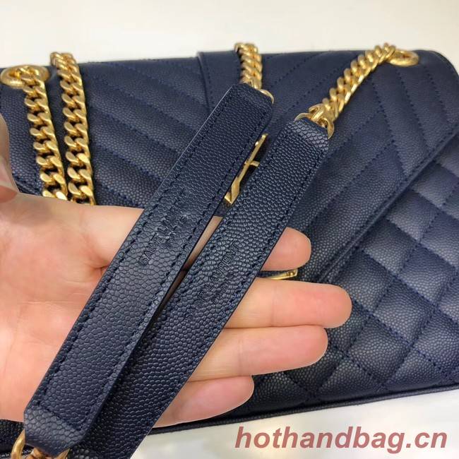 SAINT LAURENT Medium satchel 487206 dark blue